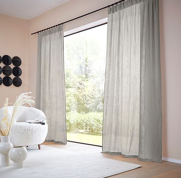 LeGer Home by Lena Gercke Gardine "Hevin, Musselin Vorhang, blickdichte Gar günstig online kaufen