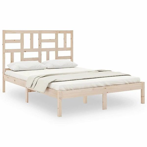 vidaXL Massivholzbett 135x190 cm 4FT6 Double1084507 günstig online kaufen