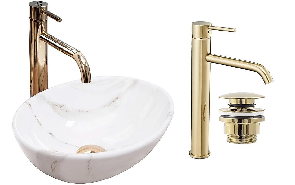 GTM Design Aufsatzwaschbecken Matt Modern Waschbecken günstig online kaufen