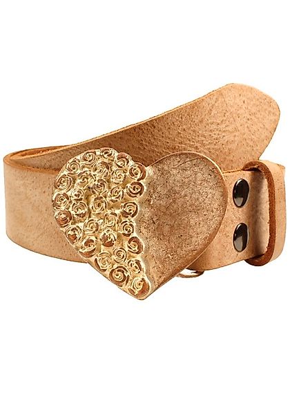 Rettungsring Gürtel Ledergürtel, mit austauschbarer Schließe "Rosenherz Hal günstig online kaufen