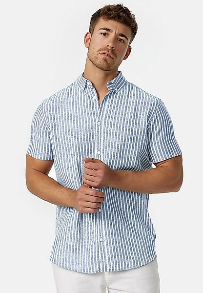 Indicode Kurzarmhemd Herren INBravida Herrenhemd Kurzarm aus einem leichtem günstig online kaufen