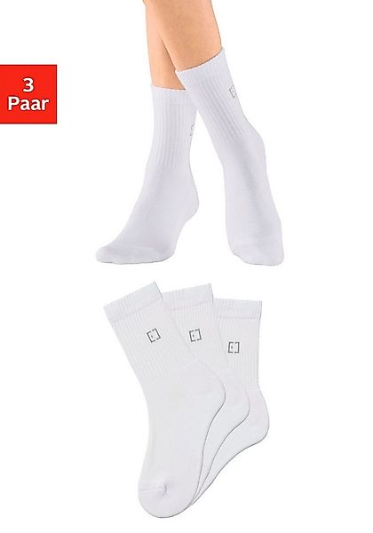 Elbsand Socken (Packung, 3-Paar) mit Frottee und eingestricktem Markenlogo günstig online kaufen