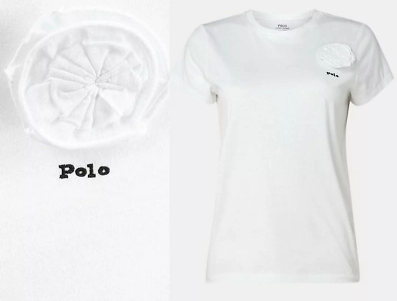 Ralph Lauren T-Shirt POLO RALPH LAUREN Retro Flower Appliqué Logo T-shirt S günstig online kaufen