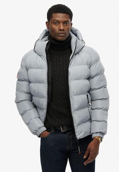 Superdry Steppjacke "HOODED SPORTS PUFFER JACKET" mit Kapuze günstig online kaufen