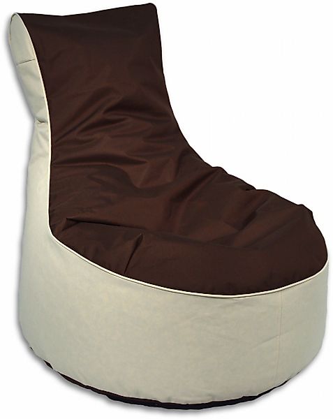 KiNZLER Sitzsack "BICO" 1 Stk. tlg. zweifarbig, mit Rückenlehne, Outdoor ge günstig online kaufen