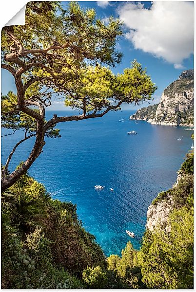 Artland Wandbild "Punta de Masullo, Insel Capri, Italien", Meer Bilder, (1 günstig online kaufen