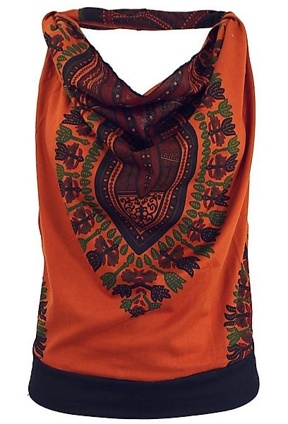 Guru-Shop T-Shirt Goa Top, Dashiki Psytrance Neckholder Top -.. Festival, H günstig online kaufen