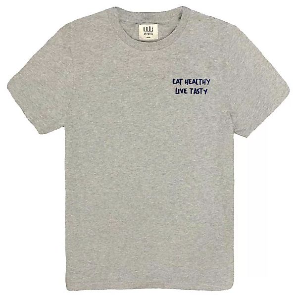 AqÜe Apparel Live Tasty Kurzärmeliges T-shirt S Oxford Grey günstig online kaufen