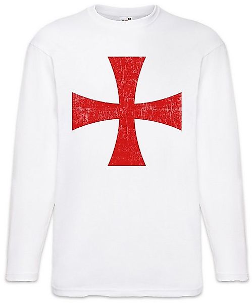Urban Backwoods Langarmshirt Templar Cross I Langarm T-Shirt Rotes Templer günstig online kaufen