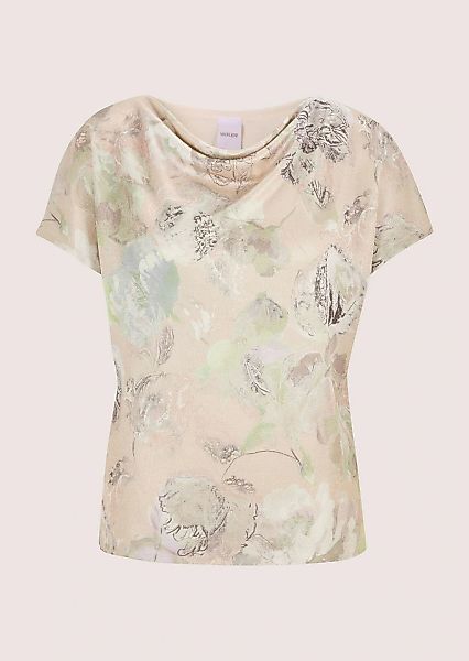 MADELEINE Longpullover "Stricktop Elegantes Viskoseshirt mit Wasserfallkrag günstig online kaufen