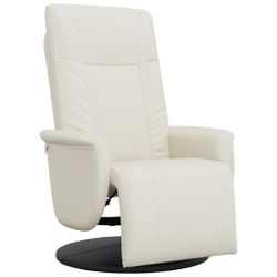 vidaXL Sessel Relaxsessel mit Fußteil Creme günstig online kaufen