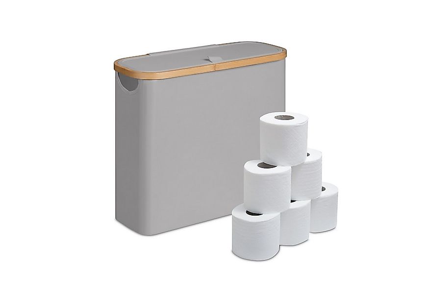 relaxdays Toiletten-Ersatzrollenhalter Toilettenpapier Aufbewahrung 12 Roll günstig online kaufen