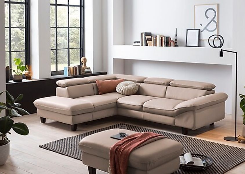 Home affaire Ecksofa "Pilot L-Form" mit Kopfteilverstellung, wahlweise mit günstig online kaufen