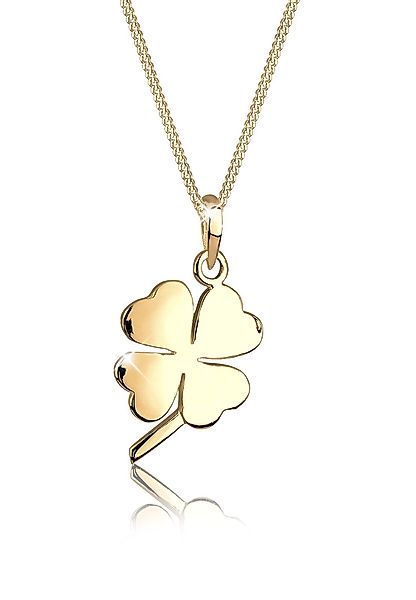 Elli Kette mit Anhänger Kleeblatt Glücksbringer günstig online kaufen
