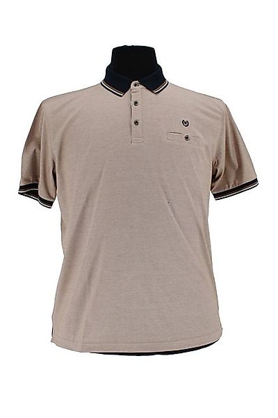 Mode Monte Carlo Poloshirt Polo-Shirt Knopf Camel günstig online kaufen