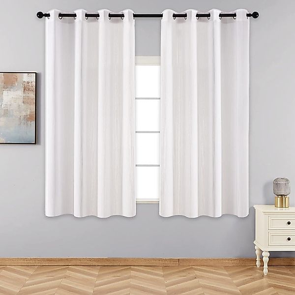 NUODWELL Gardine 2er Set Voile Gardinen günstig online kaufen