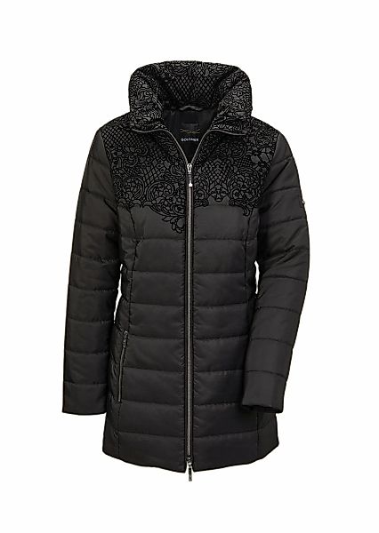 GOLDNER Steppjacke "Steppjacke mit hübschem Flock-Druck" günstig online kaufen