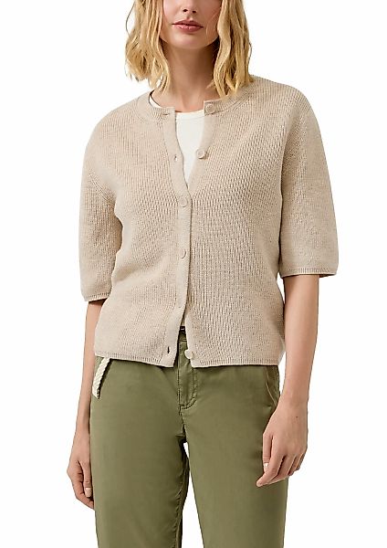 s.Oliver Strickjacke halbarm, mit Knopfleiste günstig online kaufen