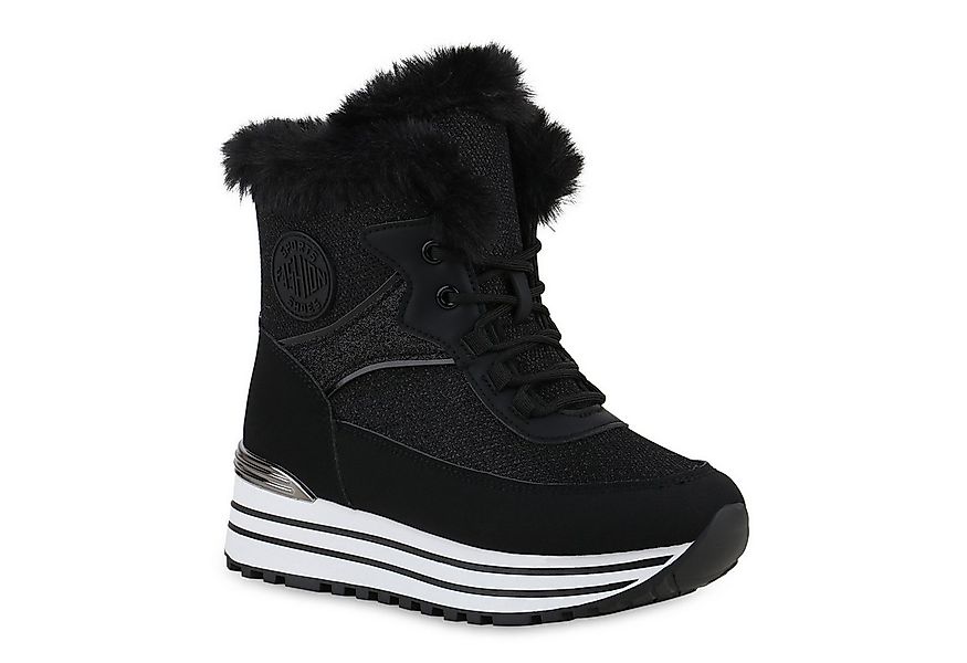 VAN HILL 841426 Sneaker Damen Warm Gefütterte Sneakerstiefel Sneaker Kunstf günstig online kaufen