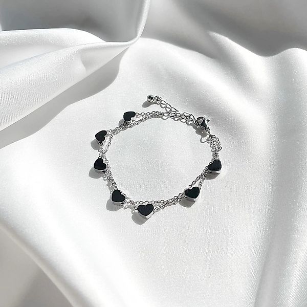 GOLDKLEIN Armband Edelstahl Schmuck Herz Armkette, günstig online kaufen