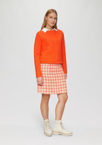 s.Oliver Minirock Rock Bouclé-Rock mit leichtem günstig online kaufen