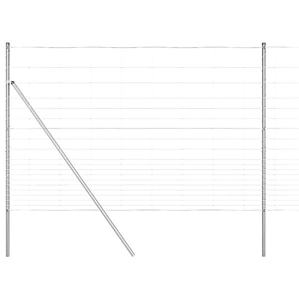 vidaXL Zaunpfosten Galvanisiert 25 x 1,6 m Stahl 3351359 günstig online kaufen