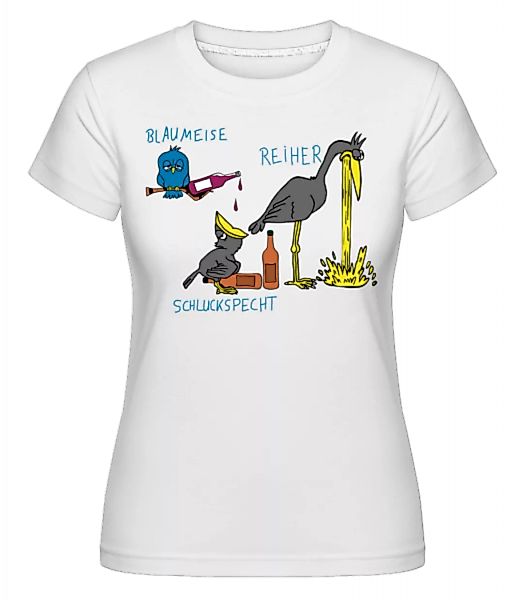 Blaumeise Reiher Schluckspecht · Shirtinator Frauen T-Shirt günstig online kaufen
