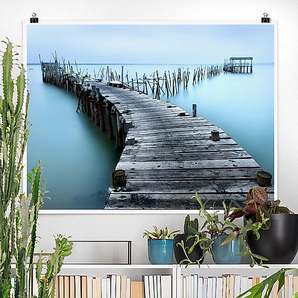 Poster - Querformat Der Hafen von Carrasqueira günstig online kaufen