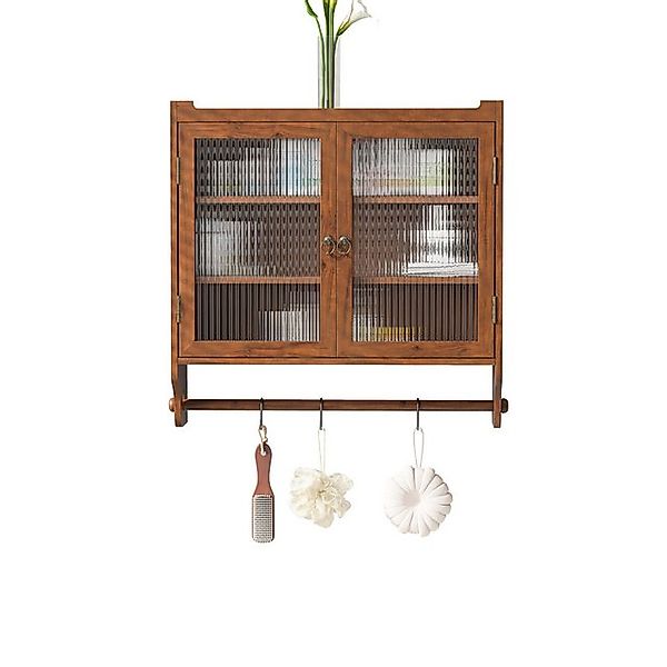 OKWISH Hängeschrank Wandhängeschrank,Glas-Wandregal (Vintage 63 cm Wandrega günstig online kaufen
