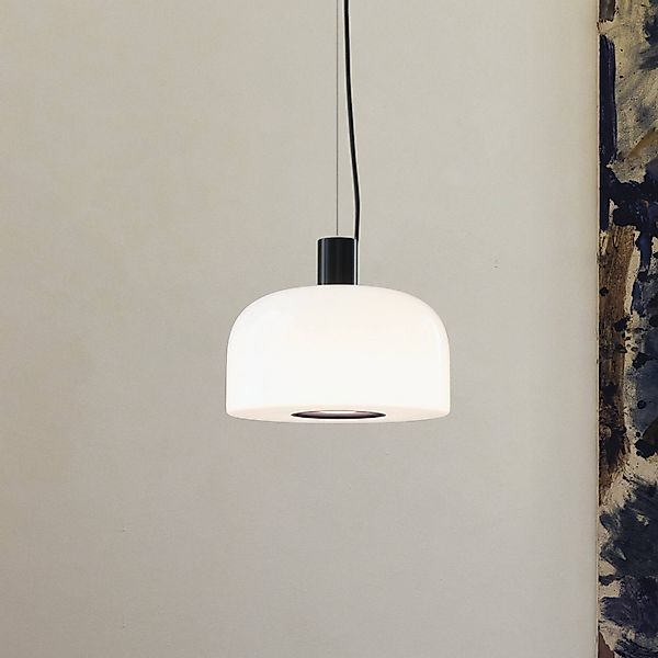 Flos Hängeleuchte Bellhop Glass S1, schokobraun, Ø 33 cm günstig online kaufen
