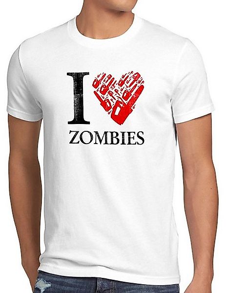 style3 T-Shirt Love Zombie walking kettensäge dead the halloween horror fil günstig online kaufen