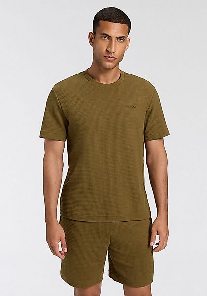 HUGO T-Shirt,Austin T-Shirt Waffelstruktur und Logo-Stickerei günstig online kaufen