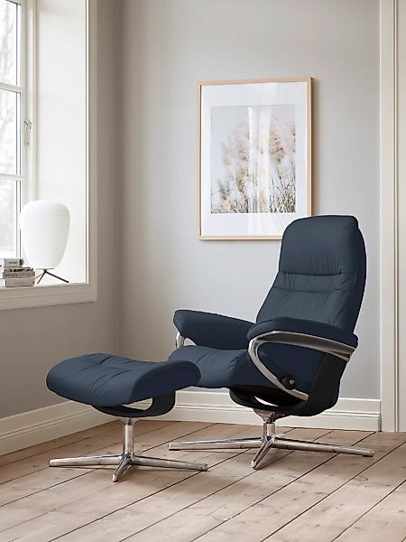Stressless "Sunrise" mit Cross Base, Größe S, M & L, Holzakzent Schwarz günstig online kaufen
