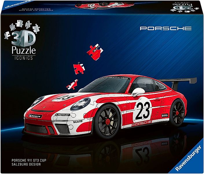 Ravensburger 3D-Puzzle Iconics: Porsche 911 "Salzburg Edition", 108 Puzzlet günstig online kaufen