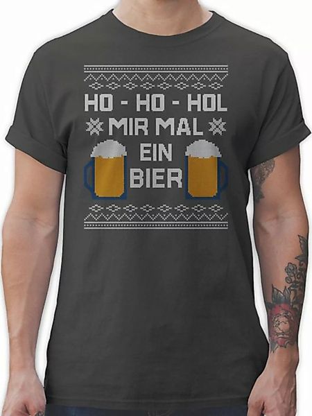 Shirtracer T-Shirt Ho Ho Hol mir mal ein Bier Weihachten Kleidung günstig online kaufen