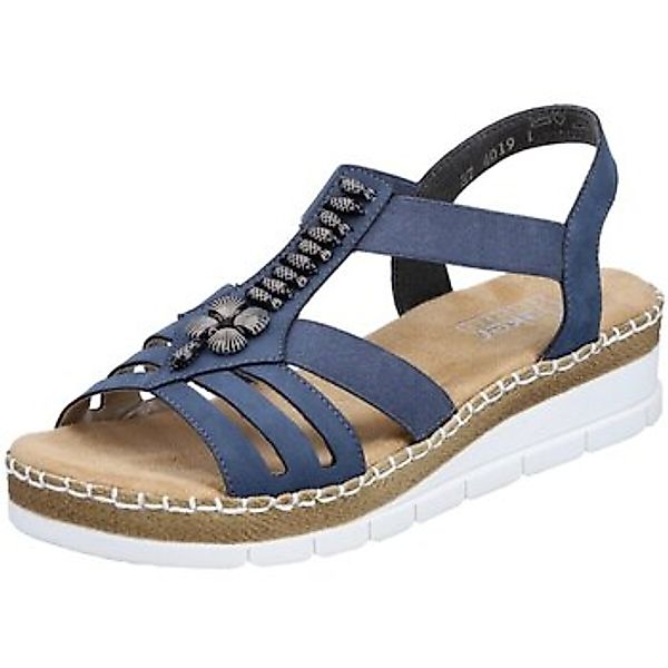 Rieker  Sandalen Sandaletten Blau Gummizug V1206-14 14 günstig online kaufen