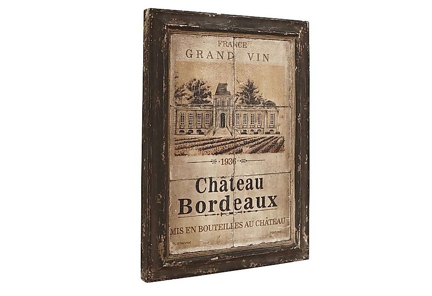 Mirabeau Wanddekoobjekt Bild Château Bordeaux dunkelbraun/beige günstig online kaufen