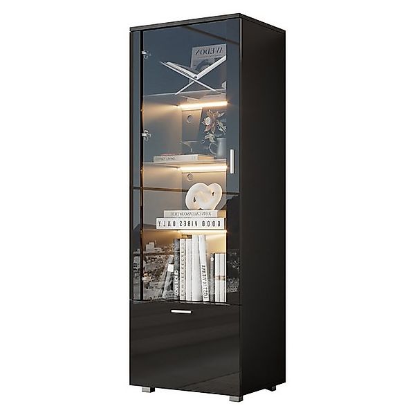 OKWISH Vitrine Hochglanz Vitrine mit Acrylglas (Glasvitrinen, Vitrinen für günstig online kaufen