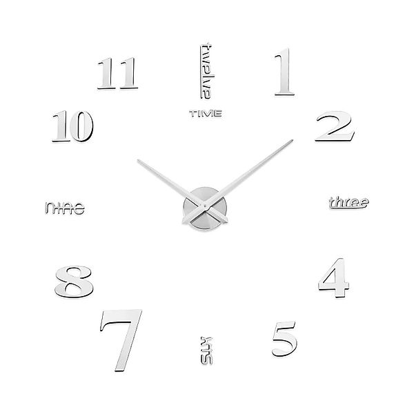 zggzerg Wanduhr 3D Wanduhren Moderne DIY Visuelle Aufkleber große Wanduhr X günstig online kaufen