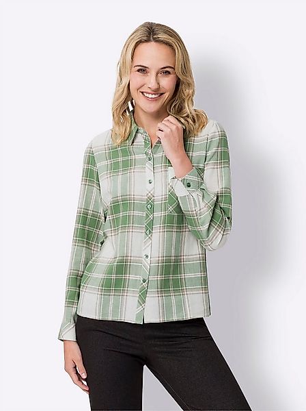 Sieh an! Klassische Bluse Flanellbluse . günstig online kaufen