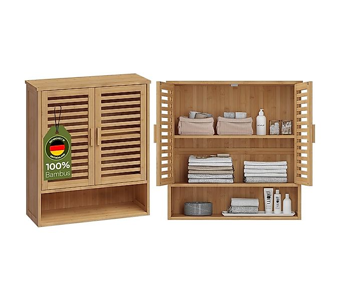 Bellamio Hochschrank Newa (Badezimmer-Hochschrank mit 3 Ablagen und 2 Türen günstig online kaufen