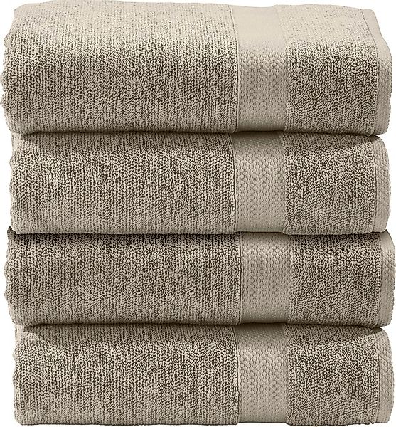 done.® Gästehandtuch »Deluxe«, (Set, 4 St., 4 Gästetücher (30x50 cm), Uni F günstig online kaufen