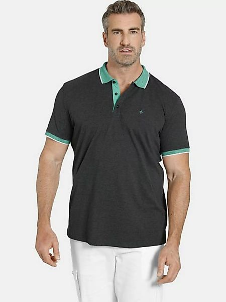 Charles Colby Poloshirt EARL CINNAK Kragen mit schmalen Streifen günstig online kaufen