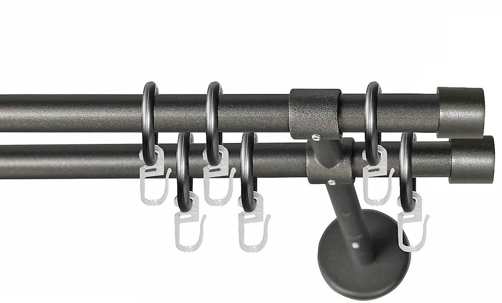 GARESA Gardinenstange "RUSTIKA" Ø 16 mm 1 läufig-läufig Wunschmaßlänge rust günstig online kaufen