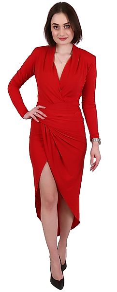 Sarcia.eu Maxikleid Rotes, drapiertes Kleid mit günstig online kaufen