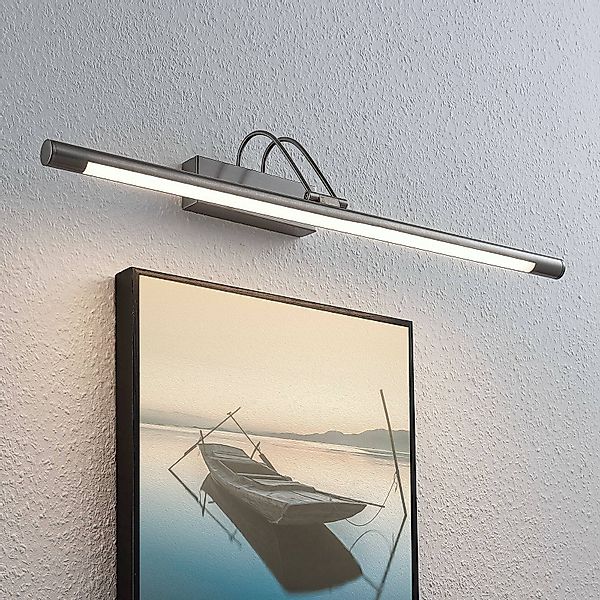 Lindby LED-Bilderleuchte Mailine, 69 cm, nickel, Schalter günstig online kaufen