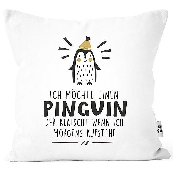 MoonWorks Dekokissen Kissen-Bezug mit Spruch lustig günstig online kaufen