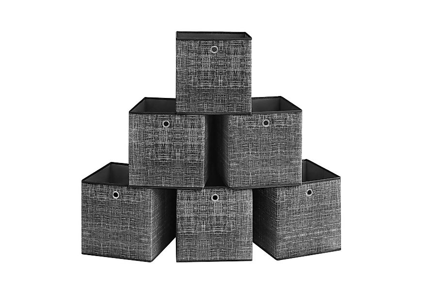 SONGMICS Aufbewahrungsbox Ordnungsboxen (Aufbewahrungsbox, 6er Set, Ordnung günstig online kaufen