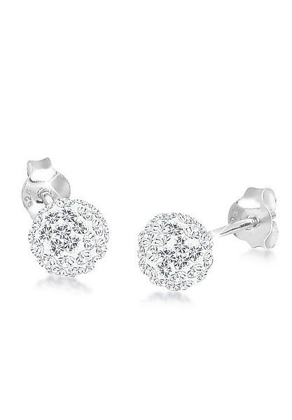 Elli Paar Ohrstecker Kugel Funkelnd 925 Silber, mit Kristallen von Swarovsk günstig online kaufen