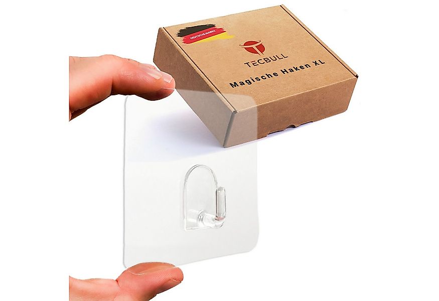 TECBULL Klebehaken Wiederverwendbare Haken XL, transparent, rückstandsfrei günstig online kaufen